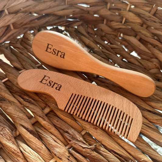 Personalised Engraved Baby Brush Set