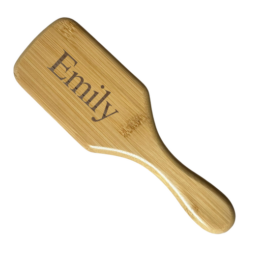 Personalised Engraved Bamboo Hair Brush