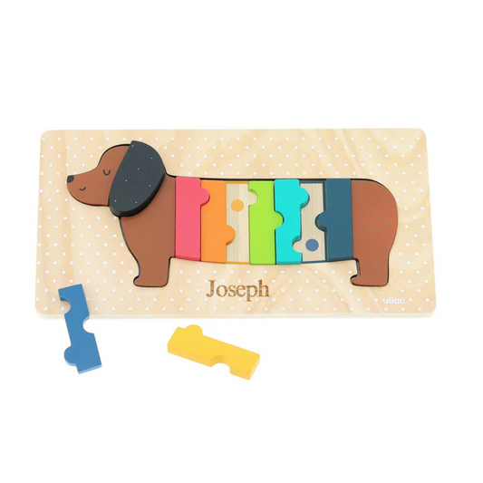 Personalised Engraved Wooden Dog Puzzle