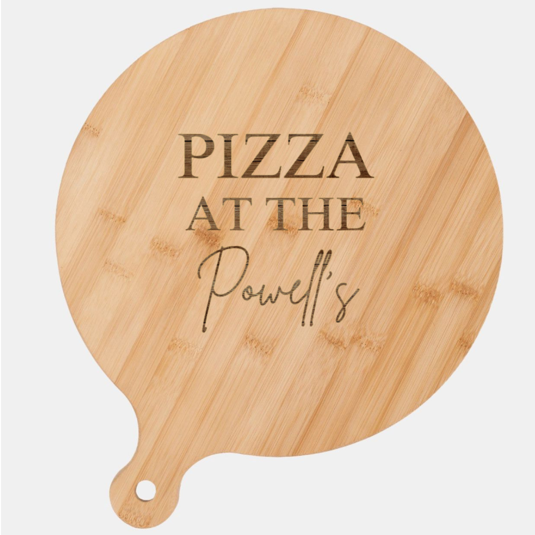 Personalised Engraved Wooden Pizza Board